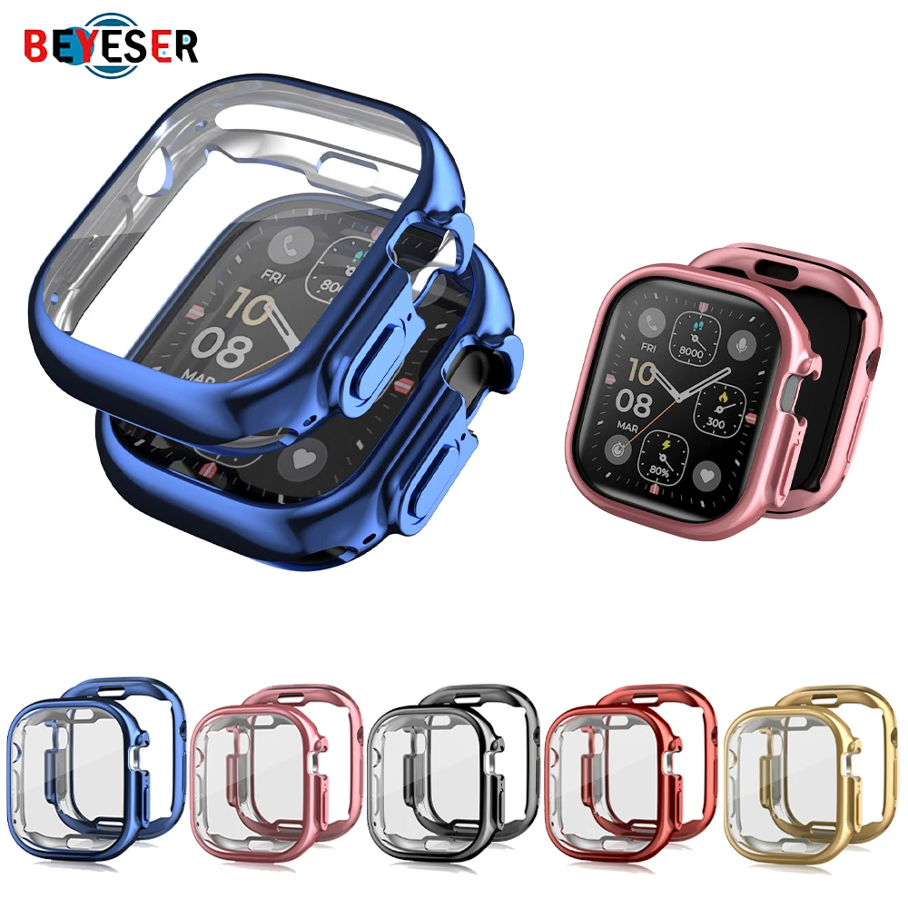 

TPU Case For Watch Apple Watch Ultra 49mm Anti-drop Anti-scratch All-Inclusive Plating Protection Cover SmartWatch Accessories