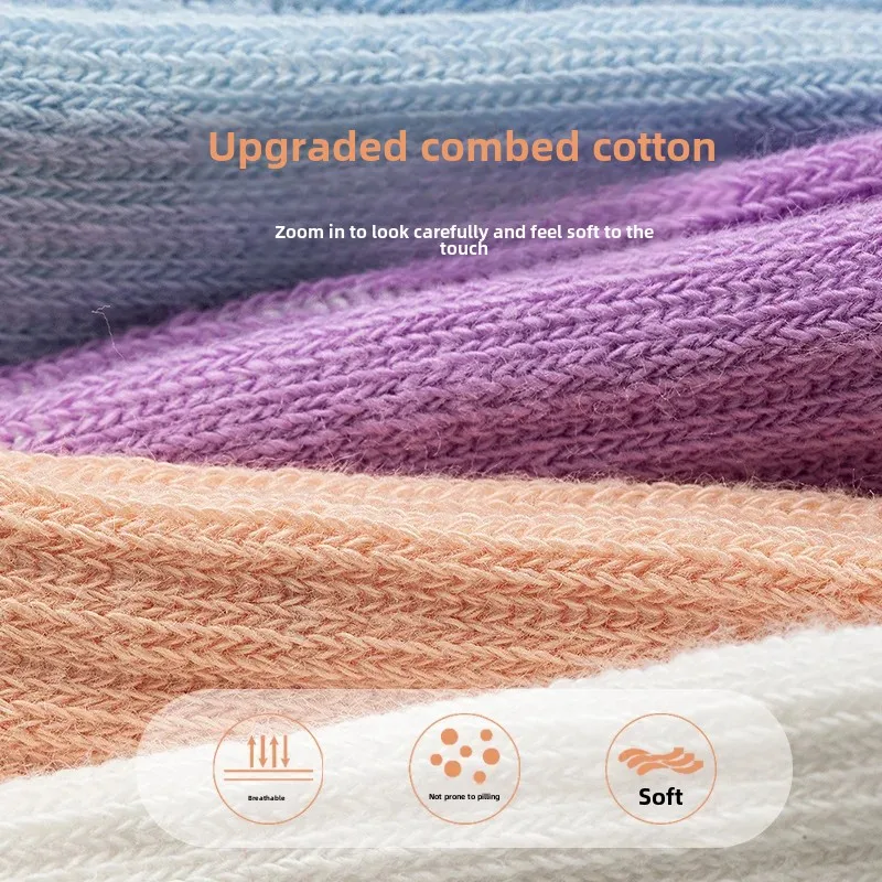 Новинка осени/зимы 2024 детские носки хлопковые спортивные средней длины