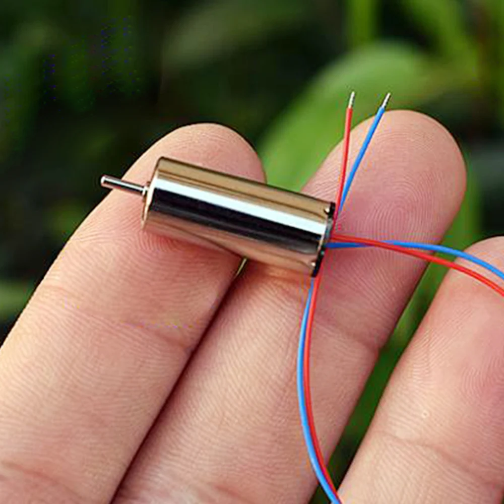 4 шт. мини 8520 щеточный двигатель постоянного тока 3,7 в 58000 об/мин без сердечника CW CCW мощный магнитный двигатель 8,5x20 мм для помещений для радиоуправляемого дрона QX90 QX95