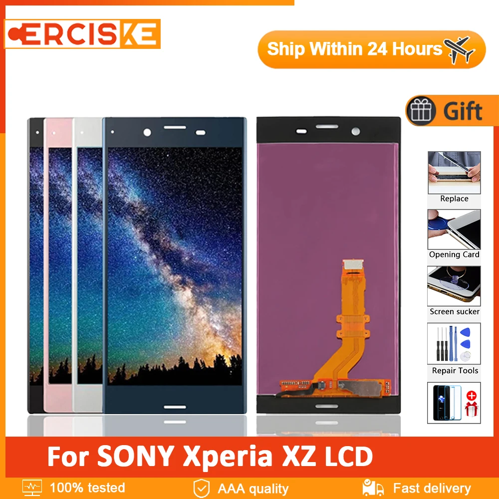 

5.2" Original For Sony Xperia XZ LCD Display F8331 F8332 Touch Screen Digitizer Assembly With Frame For SONY XZ LCD Replacement