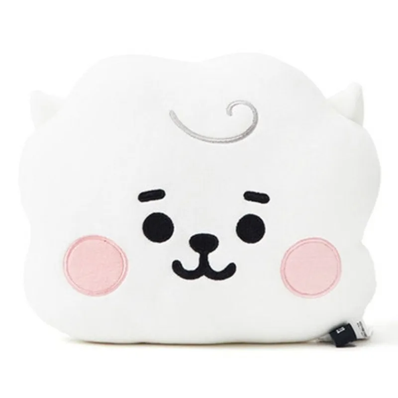 Подушка в форме лица BT21: Милая, модная, мультяшная, персонализированная, креативная автомобильная подушка-подголовник, игрушка-кукла, подарок на день рождения для друзей (art.: 3920d8ddb6469) - 3920d8ddb6469