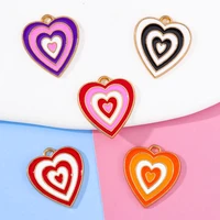 10pcs 1618mm rainbow color alloy enamel earring necklace bracelet phone chain pendant diy charm for jewelry making accessories