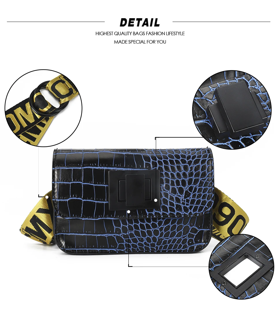 Brand new authentic Fanny pack fashion trend bag waterproof moisture resistant wear Fanny pack Senior designers make for women