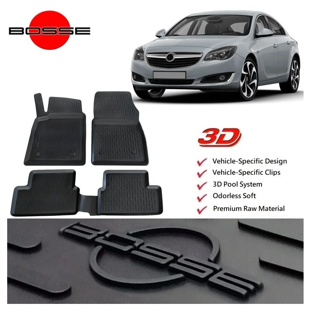 

3D Pool Car Mats for Opel Insignia Between 2009 2016 Auto Interior Carpet Protector Accessories Rubber Luxury Floor Non Slip