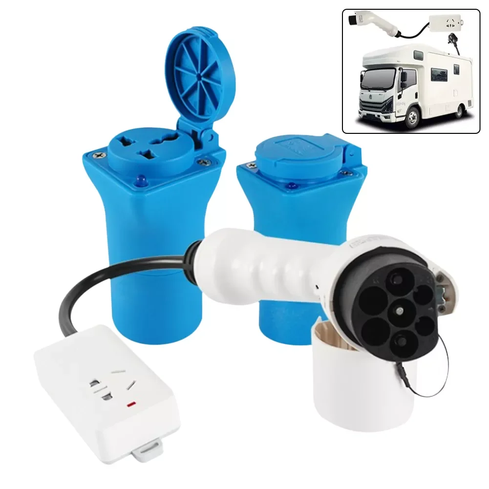 

Charging Station Conversion Plug Power Supply Socket AC Charging Station Adapter for Scooter Vehicles RV Caravan