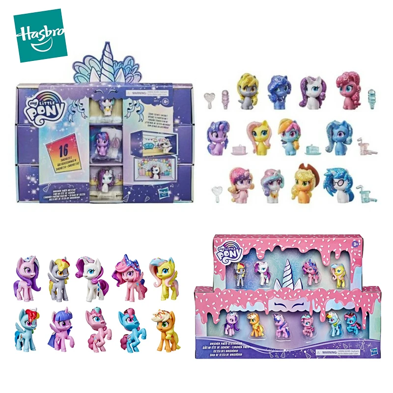 

Original Hasbro My Little Pony Cutie Marks Anime Figure Unicorn Party Celebration Present Mystery Box Toy for Girl Surprise Gift