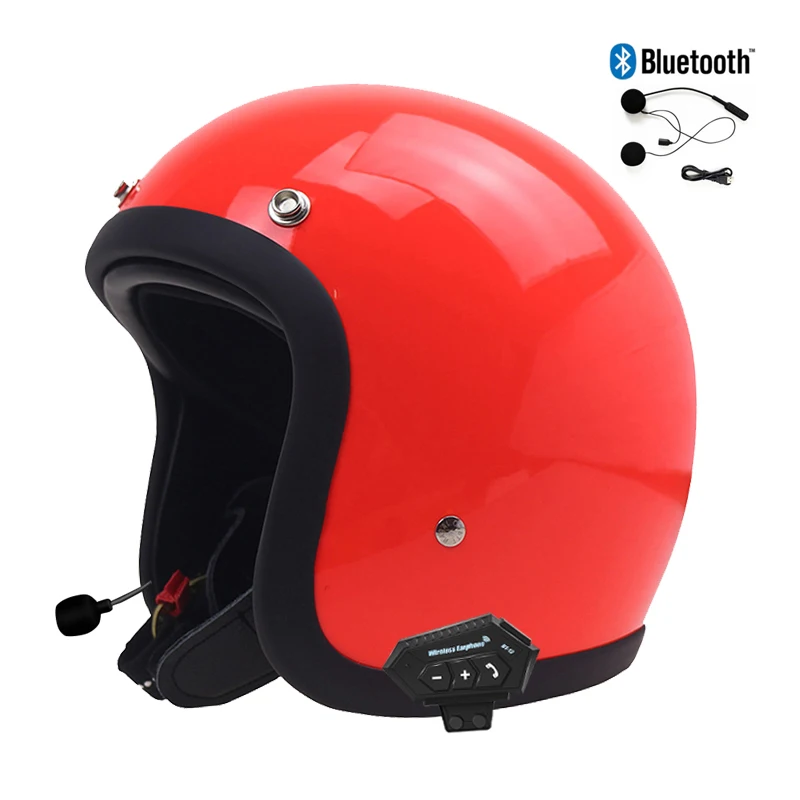 Tt&cocascos 500tx With Bluetooth Motorcycle Helmet High Quality Japanese Style Open Face Dot Approve Cascos Para Moto Summer enlarge
