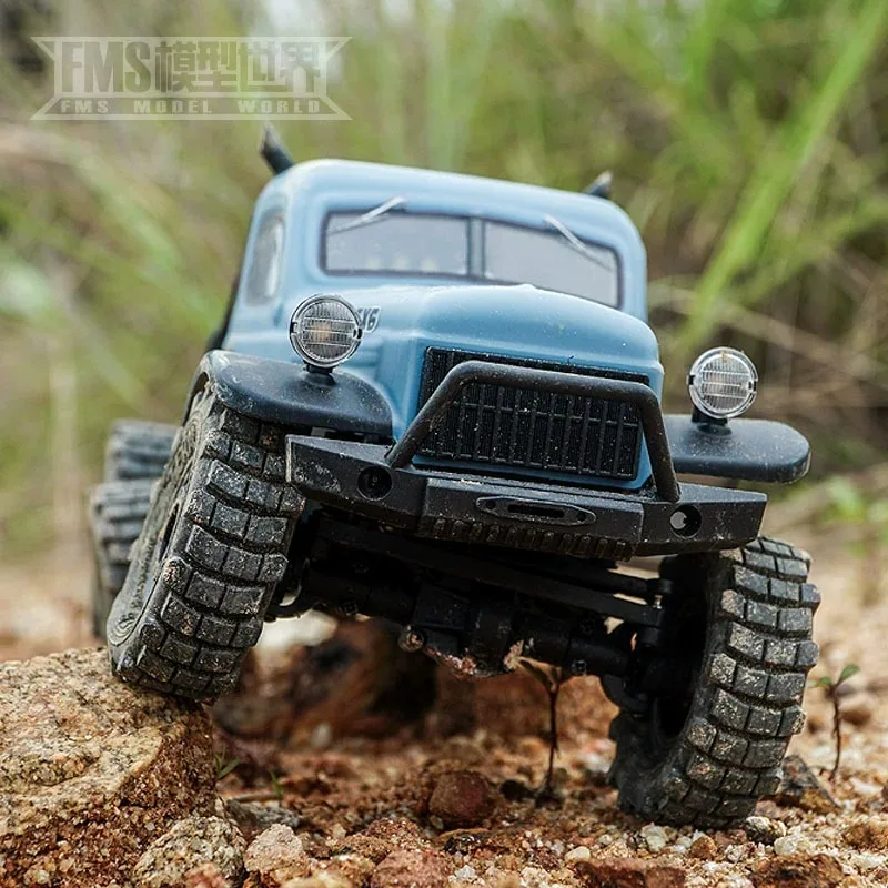 

Fms 1/18 Arlas Bullfighter 6*6 шестиколесный привод имитация Ретро грузовик дистанционное управление альпинистское транспортное средство