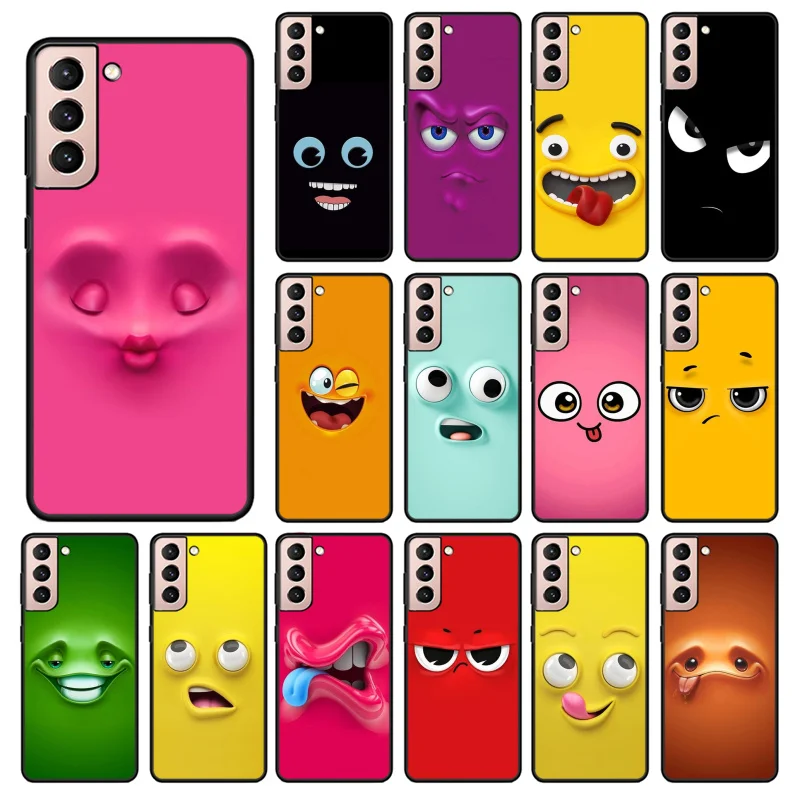 

Funny Face Phone Case for Samsung Galaxy S23 S22 S20 Ultra S20 S22 Plus S21 S10E S20 FE Note 10Plus 20 Ultra Funda Capa