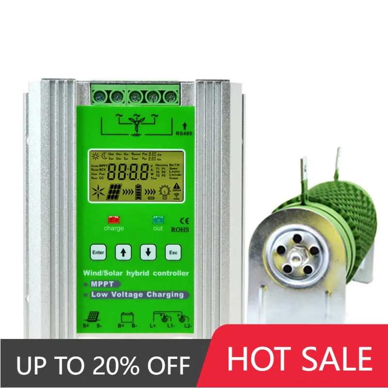 

24V/48V 1000W Wind Solar Hybrid Charge Controller