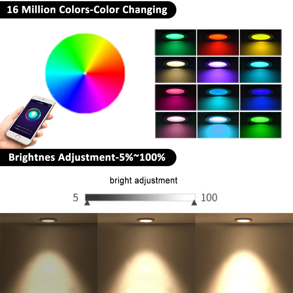 Светодиодный Светильник направленного света с поддержкой Wi-Fi 110 В 220 - купить по