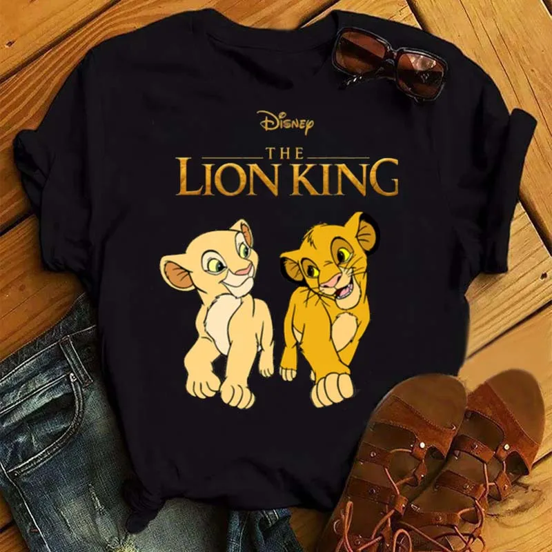 Новая забавная футболка Hakuna Matata женская одежда с рисунком из мультфильма Король