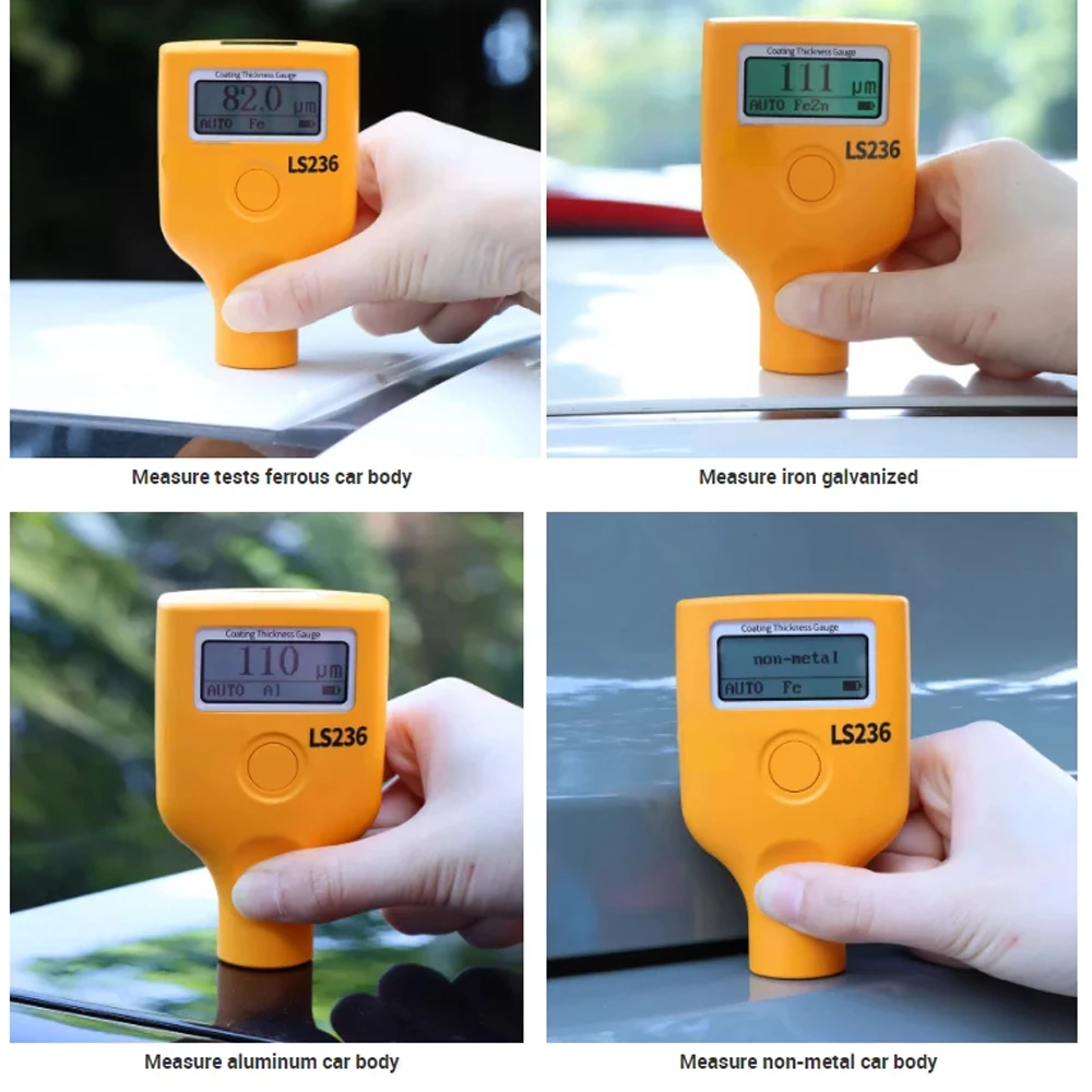LS236 толщиномер для покрытия краски устойчивый к низким температурам