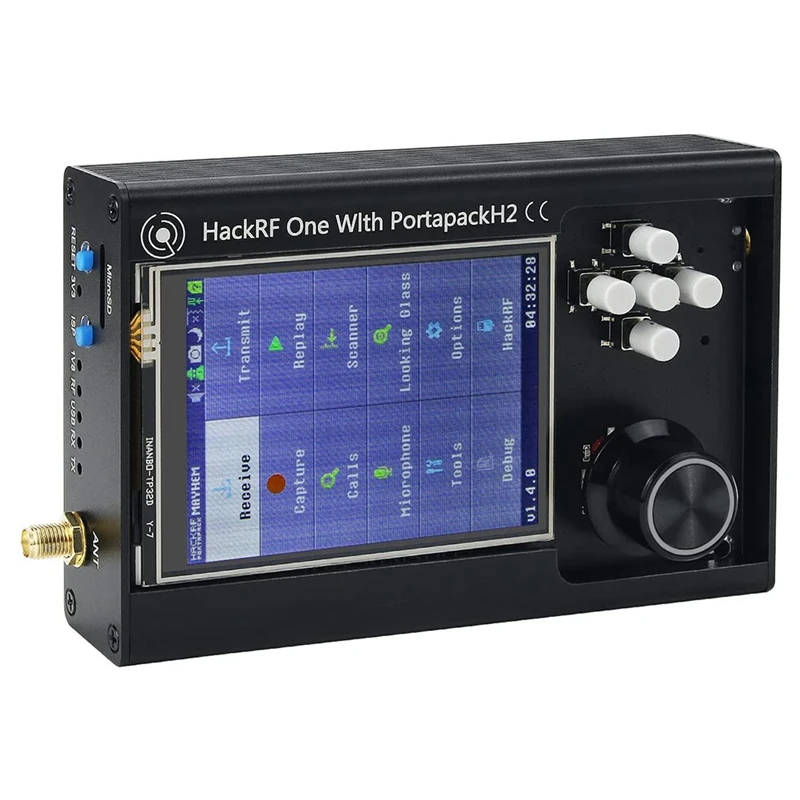 

NEW-For PortaPack H2 + HackRF One + 5 Antennas + Data Cable SDR Software Defined 3.2Inch Screen 1MHz-6GHz Assembled