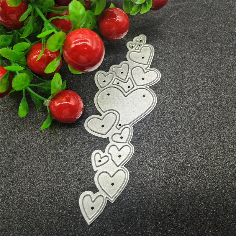

Multiple Hearts Shape Metal Cutting Dies DIY Scrapbooking Embossing Paper Photo Frame Stamps Craft Template Mould Stencil Making