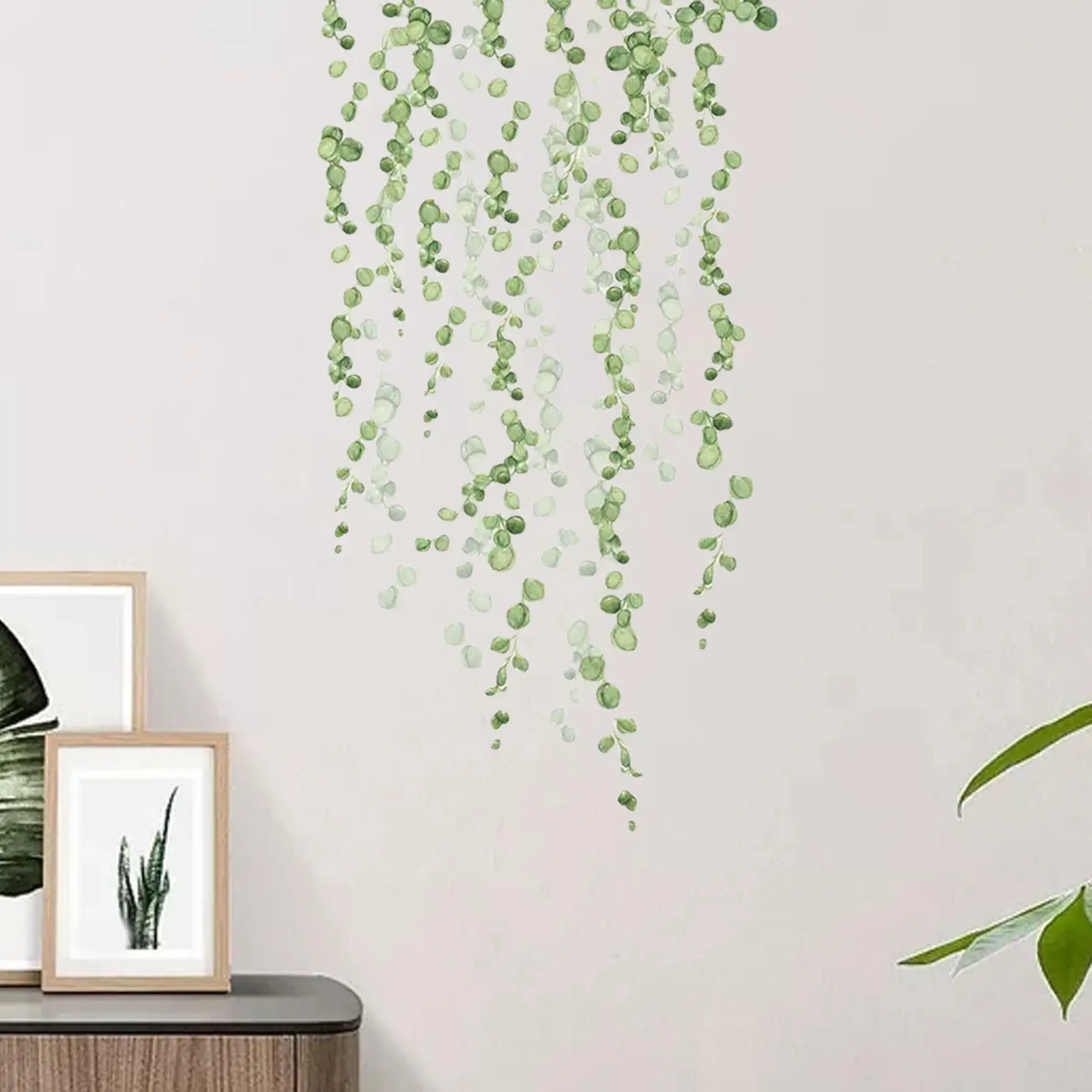 2-х шт. подвесная лоза настенная наклейка с растительным узором художественная