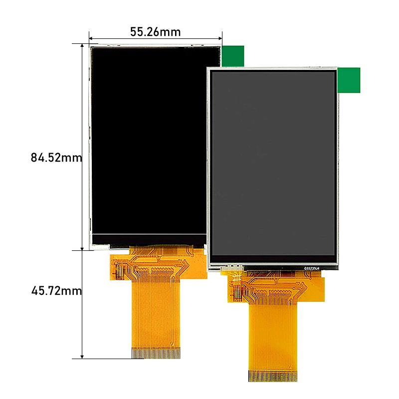 Фото 3,5-дюймовый TFT LCD-дисплей с резистивным сенсорным экраном, драйвер последовательного порта ILI9488, бесплатная настройка кабеля, разрешение 320x480 №3