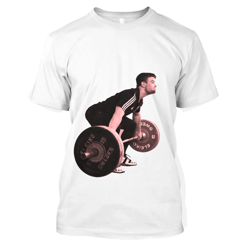 

Jumeast Men 3D Graphic Tees Oversized Printed T Shirts For Men Clothing Harajuku Gym Fitness Running Wear Anime Dumbbells Tops