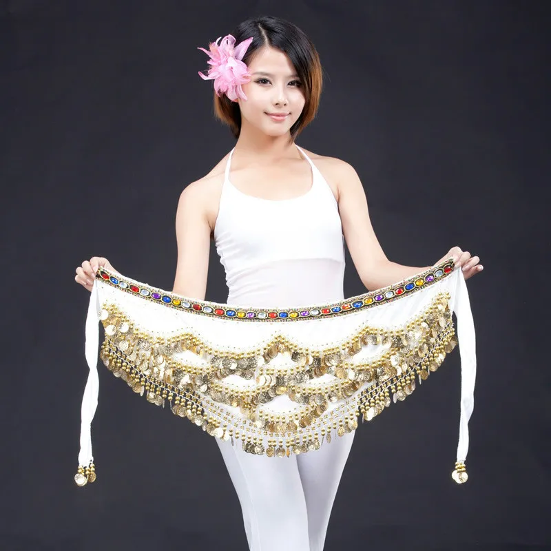 

Hip Scarf Belt Belly Dance Waist Chain Costume Coins Dance Belt Carnival Indian Dance Costume Accessories