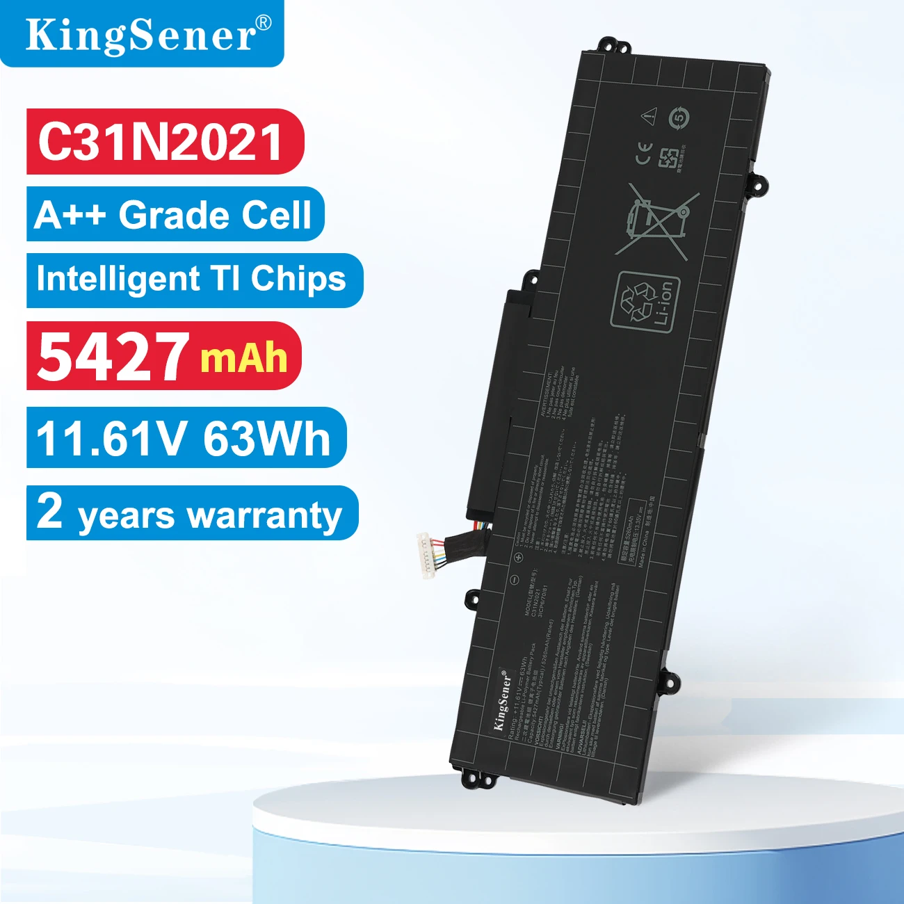 Фото KingSener C31N2021 Аккумулятор для ноутбука Asus ZenBook 14X OLED Flip OLED UM5401QA UX5401EA UP5401EA UX5400EA UM5401 UX5401 UX5400 №1
