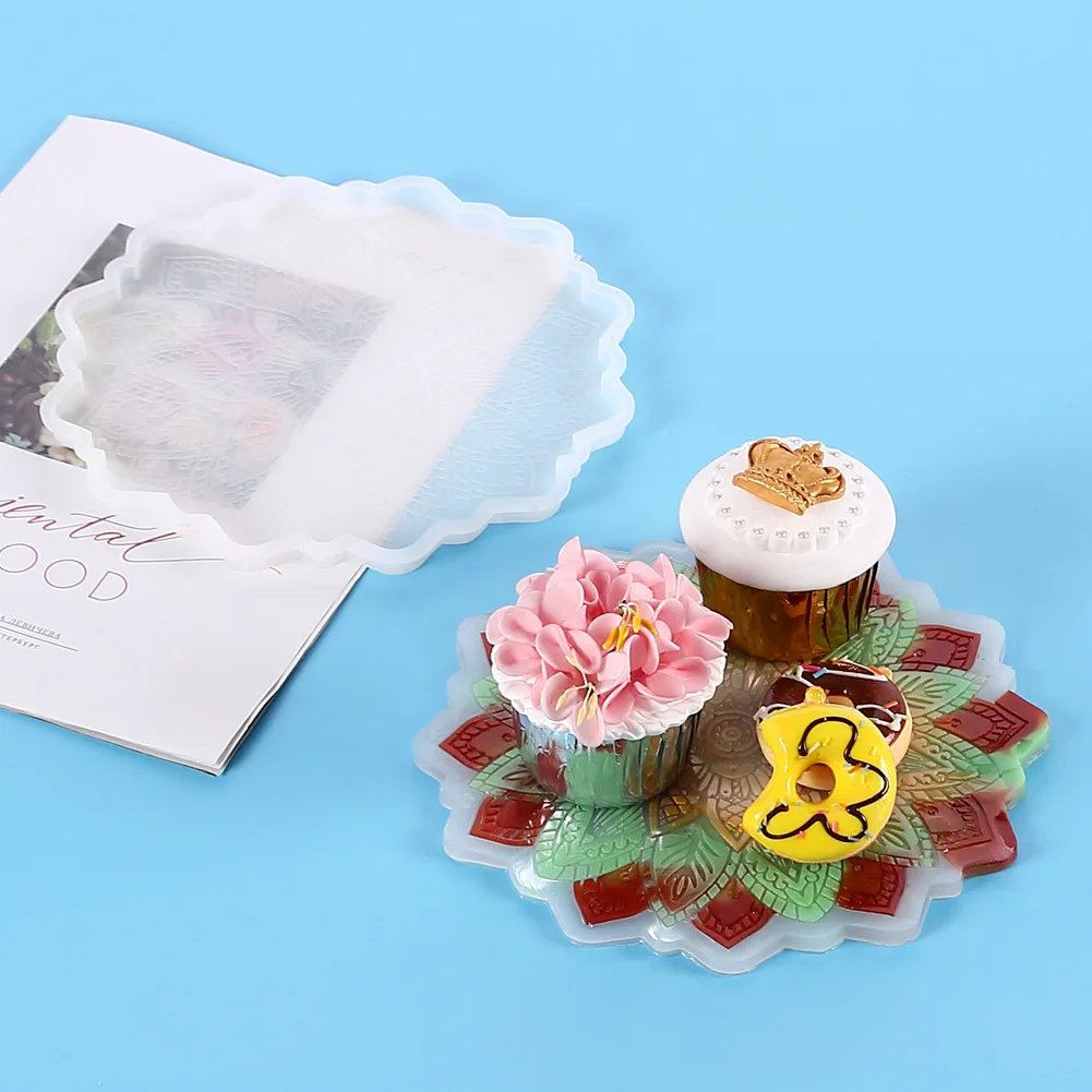 

Sun Flower Coaster Silicone Mold For Epoxy Resin Cup Tray Mat Mold DIY Crafts Casting Home Decoration Making Accessories