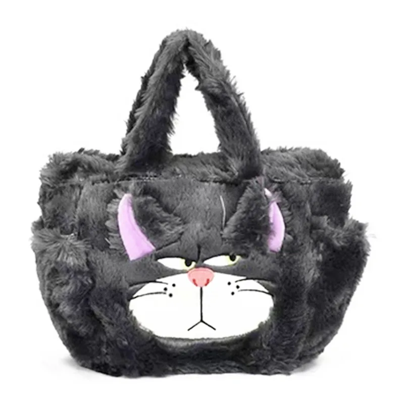 

New Kawaii Cute Anime Lucifer Cat Girls Children Plush Stuffed Handbags Luxury bag For Woman Lunch Bags
