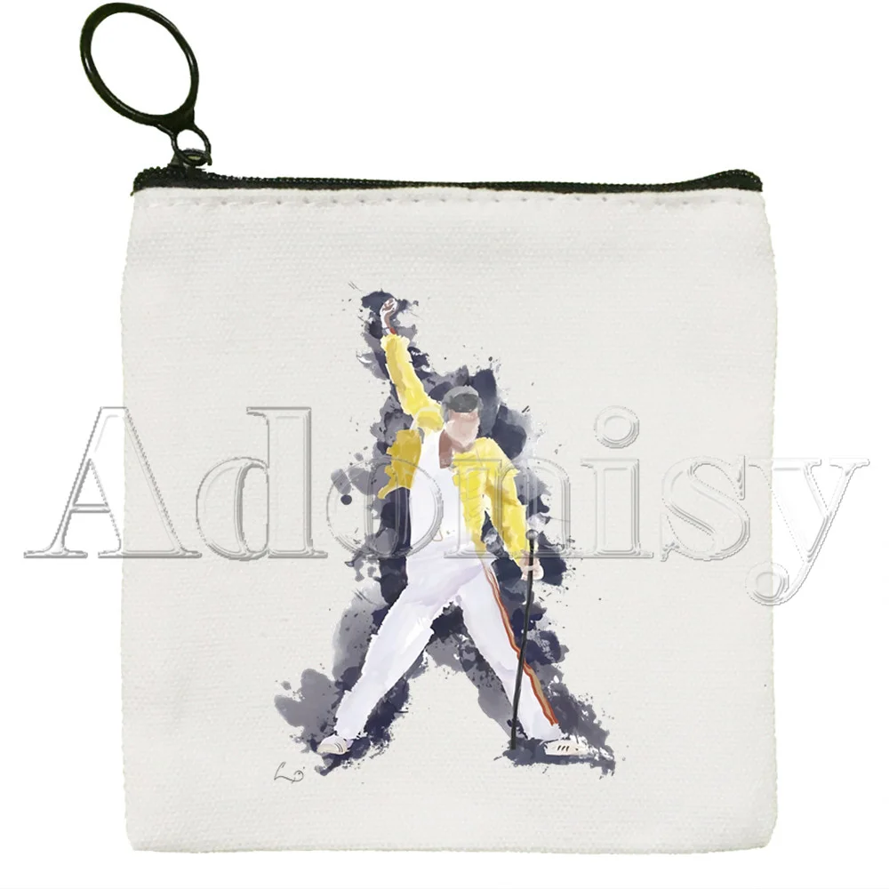 Queen Freddie Mercury Korean Style Cartoon Printed Canvas Bag Design Canvas Simple and Fashionable Storage Bag
