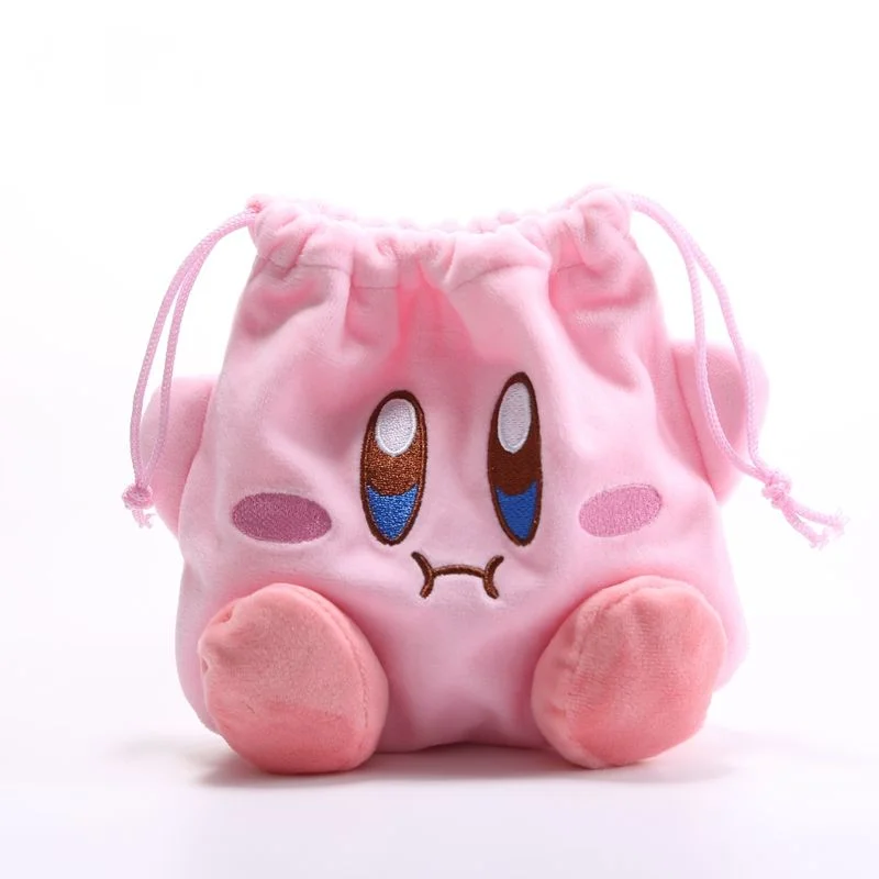 

Плюшевые игрушки Kawaii розовый мультфильм Kirby хранилище шнурок ремень карман милый портативный маленький мешок для подарка друзьям девочкам праздничные подарки