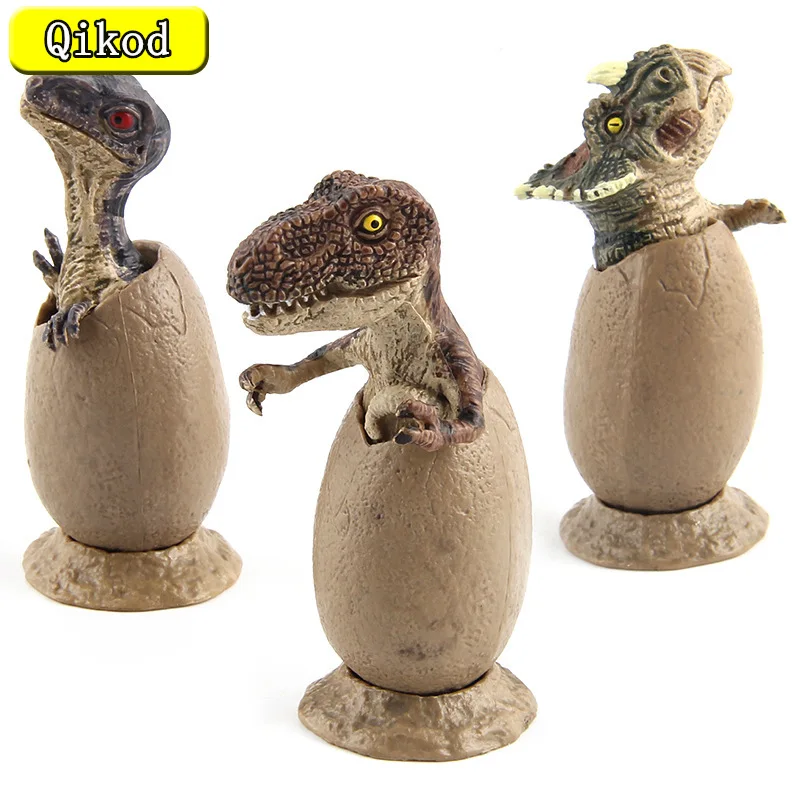 

New Jurassic Dinosaur World Animal Model Dinosaur Eggs Velociraptor Tyrannosaurus Figurines Action Figure Collect Kids Toys Gift