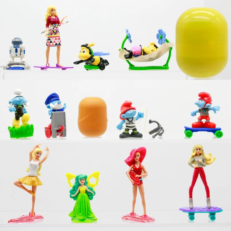 Фото Gashapon Капсульная игрушка Kinder Egg Joy Gacha Surprise Несколько персонажей аниме Gashapon Модель игрушки Коллекция украшений Подарки для детей №3