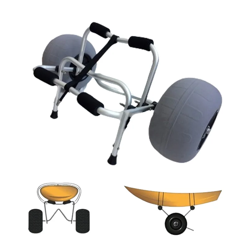 Портативная Складная Тележка Для Каяка со съемными колесами и алюминиевым