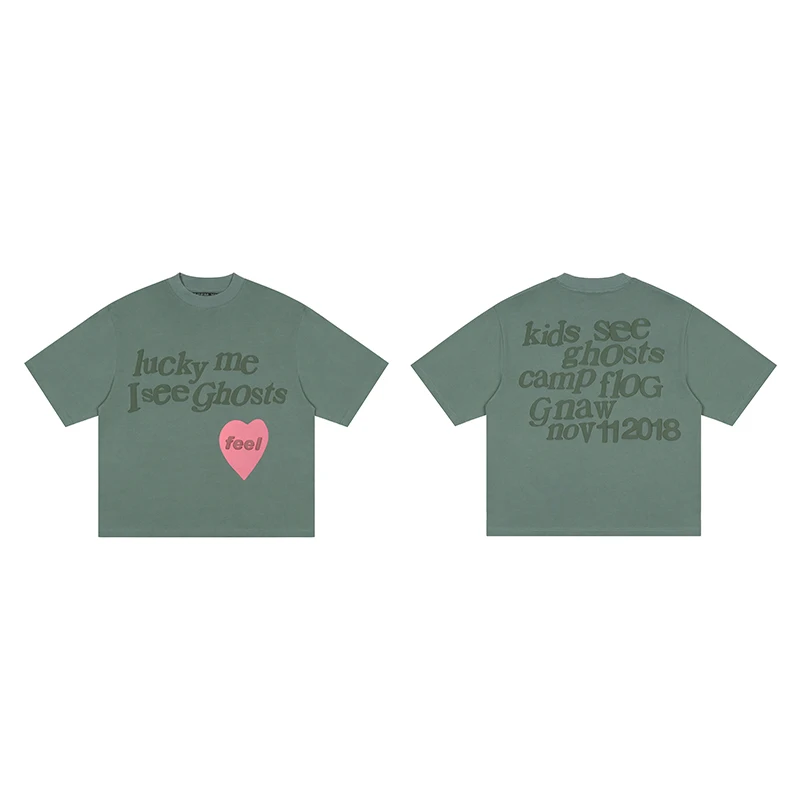 CPFM дети знакомство призрак Канье любовь футболка пара пенопластовые буквы с