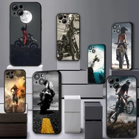 Motocross Moto Cross Phone Case For iphone pro max pro MAX Plus 2020 phone Full Coverage covers