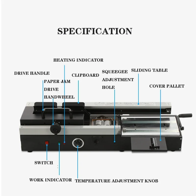 460AC машина для термоплавкого клея формата А4 нежная обложка документов переплета