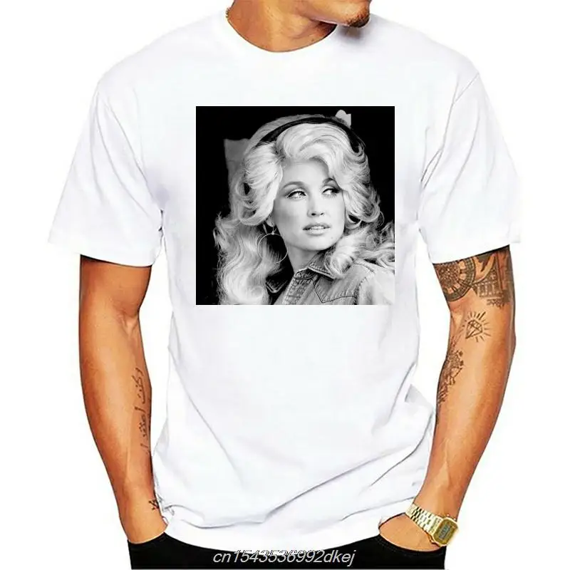 

Винтажные Топы Dolly Parton, футболка, черная хлопковая стандартная футболка, Модные Классические Стильные мужские и женские повседневные корот...
