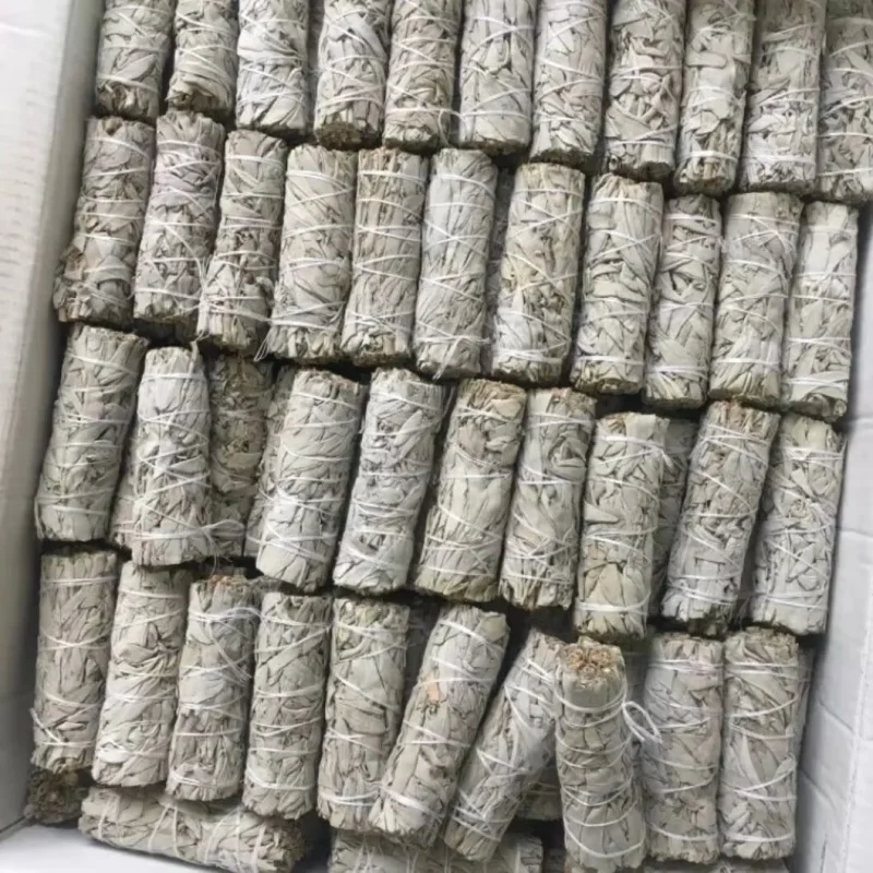 

10,5 см комплект натурального белого шалфея, горящие благовония, ароматерапия для очищения, исцеления, очистки, ароматная палочка шалфея