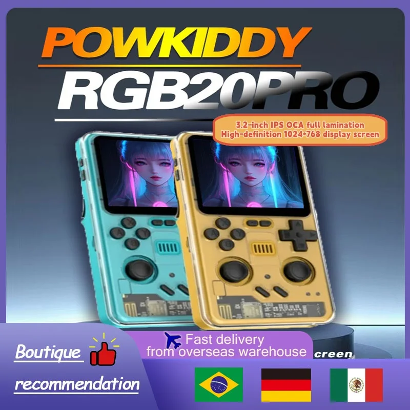 Портативная игровая консоль POWKIDDY RGB20 PRO
