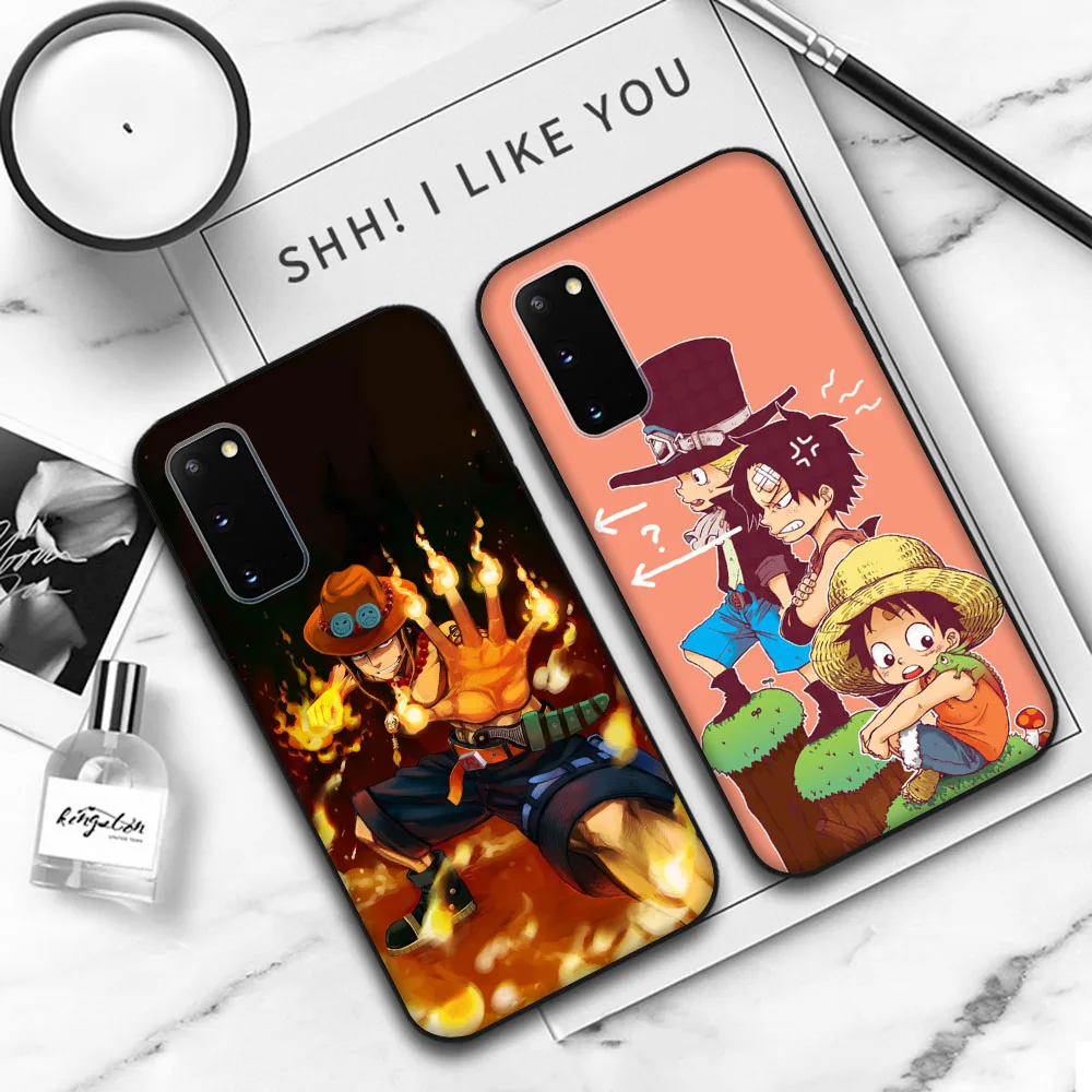 Фото Чехол One Piece Ace для OPPO A1 A16 A15 A17k A3 A17 A1K A12s A16k A3s A12e A15S A3X A16S A18 A12 Pro 5G, черный №5