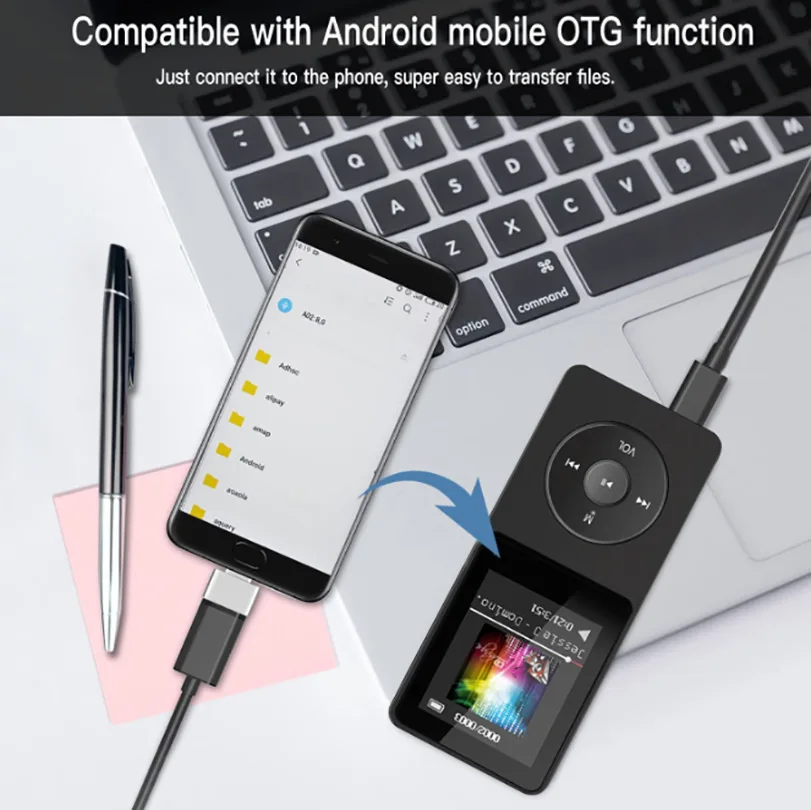 MP3 Player Voice Recorder Bluetooth Student Walkman Mini Small Large-capacity Card External E-book |