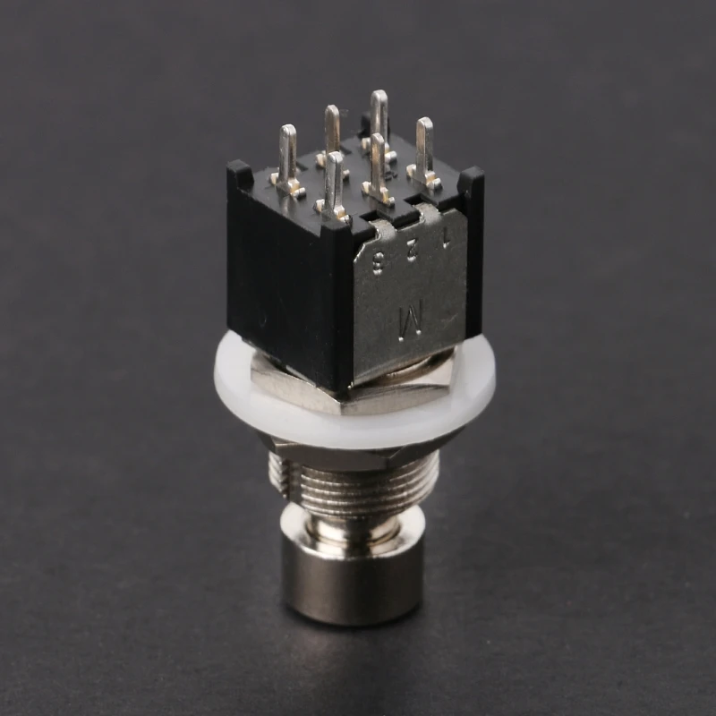 DPDT Momentary On(On) Ножной переключатель Гитарная педаль эффектов Металлическая