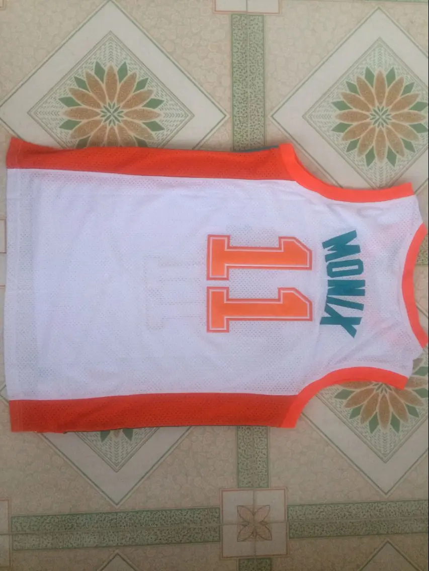 Баскетбольная майка Flint Tropics 7 кофейная черная 11 Ed Monix 33 Джерси Джеки Луны мужская