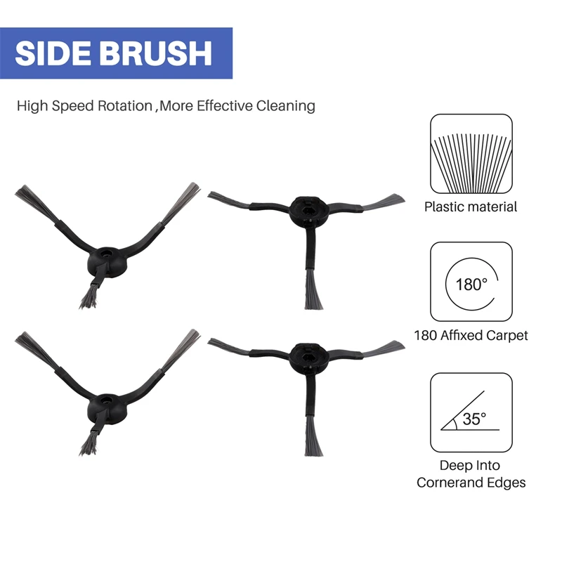 Для AIRROBO T20 Сменные аксессуары для роботов HEPA-фильтры Боковые щетки Мешки пыли