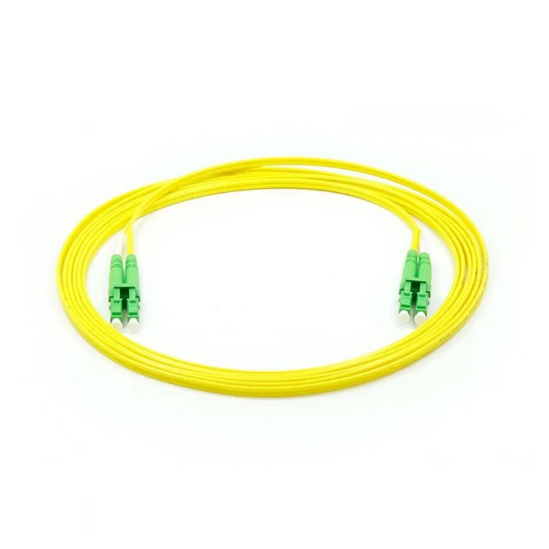 3Meter 10pcs LC/APC-LC/APC Single Mode G652D Duplex Core 3.0mm Yellow LSZH Jacket Fiber Optic Patch Cord