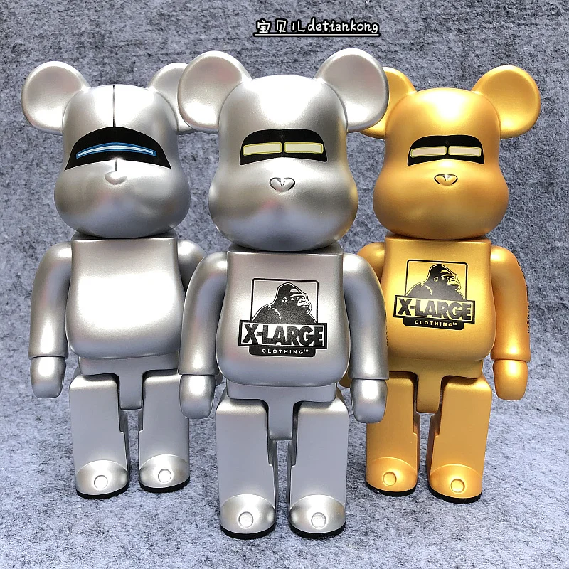 

28cm Bearbrick HajimeSorayama Figure Toy Model Doll Kawaii Be@rbrick Anime Action Building Block Bear Violent Bear Decoration