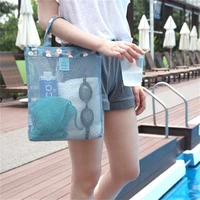 outdoor sundries storage bag mesh washing bag portable home travel shoes cosmetic pouch organizer swimming beach bag