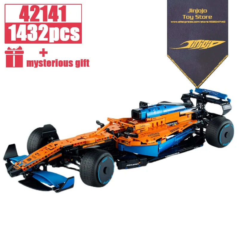 

2022 NEW Technical 42141 McLarens Formula 1 Race Car Model Buiding Kit Block Self-locking Bricks MOC Toys for kids Birthday gift