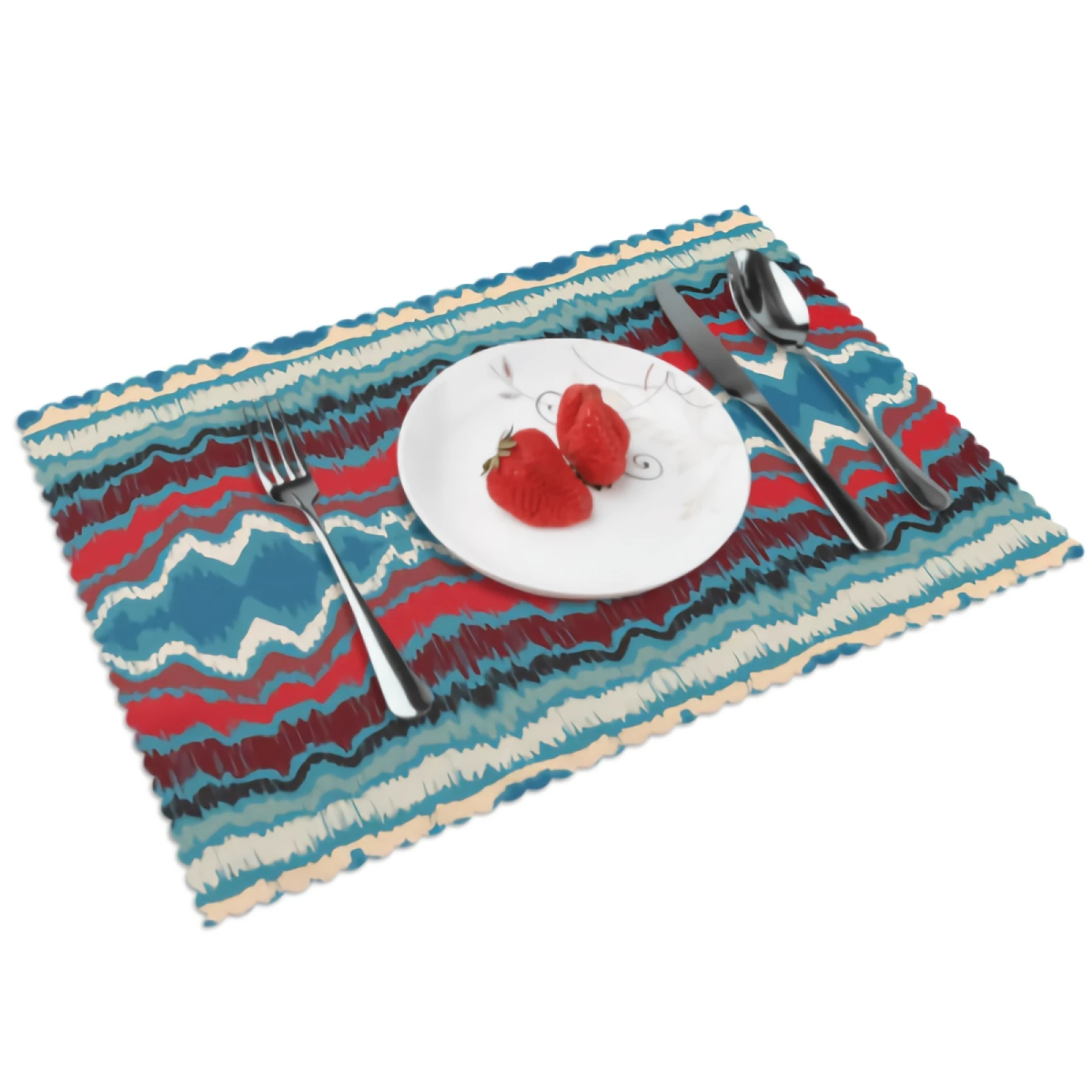 

Southwest Style Placemats for Dining Table 12 x 18 inches Heat Resistant Table Placemats Set of 4 for Kitchen Dining Table