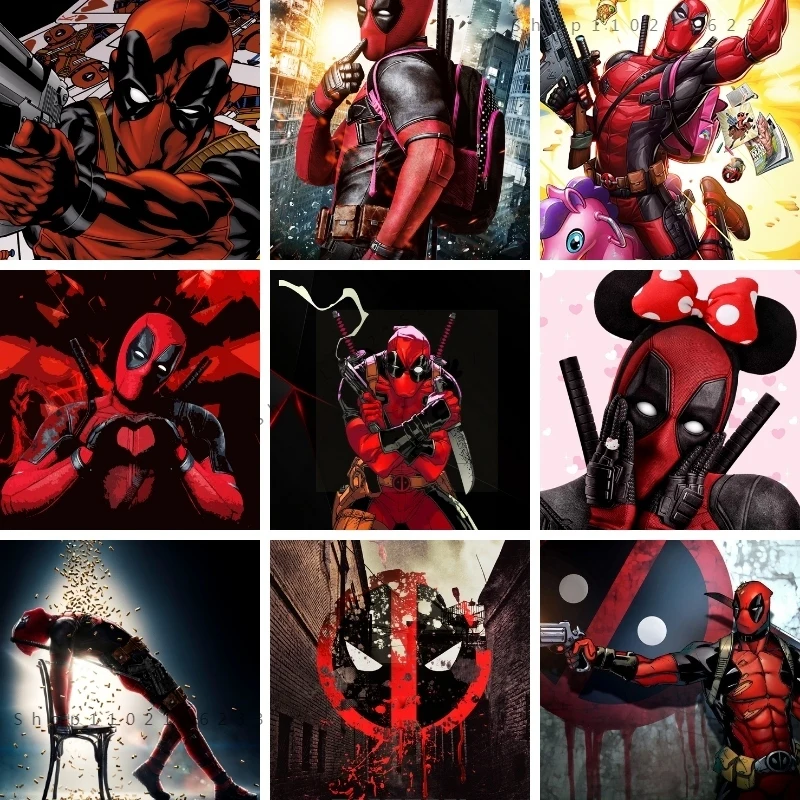 Алмазная живопись 5D сделай сам вышивка из мультфильма Легенды Marvel Дэдпул Вильсон
