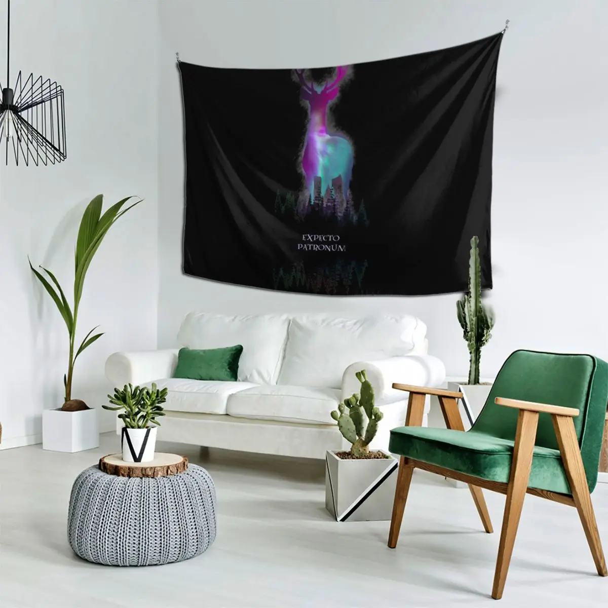 Голубой декоративный гобелен аксессуары для украшения