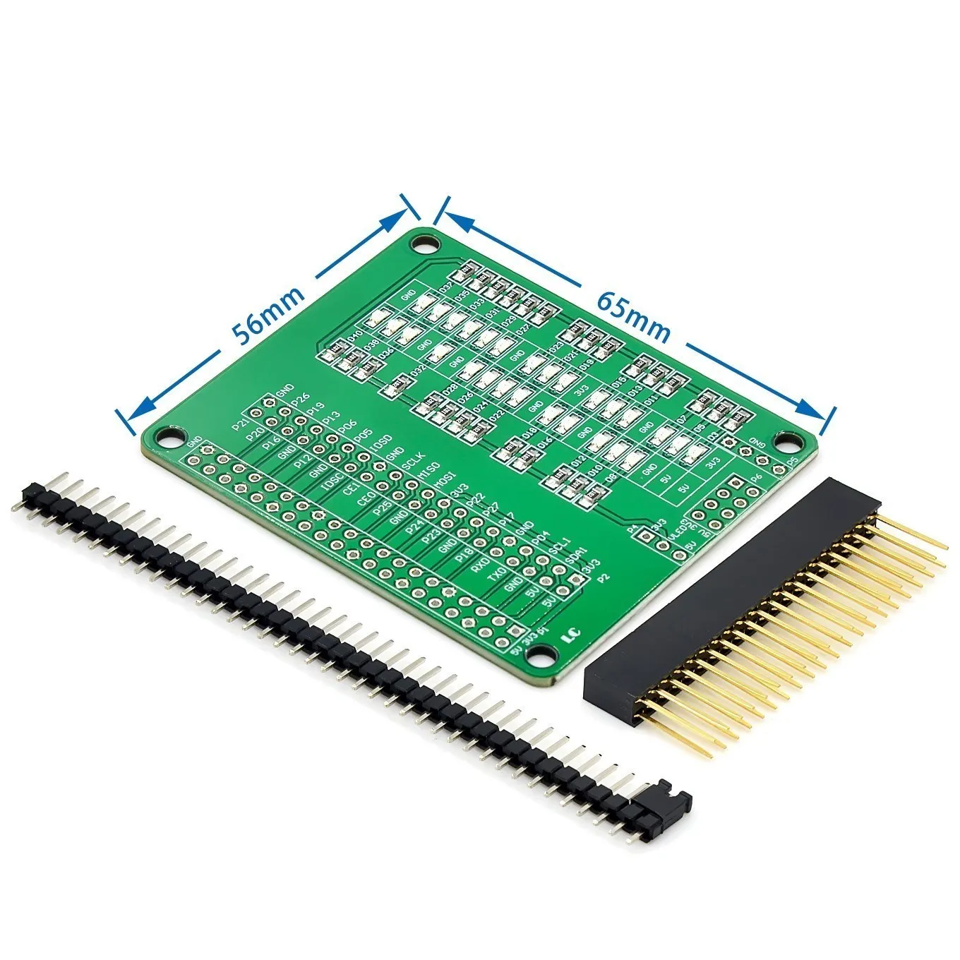 Тестовая плата для светодиодов Raspberry Pi Плата ввода-вывода расширения интерфейса